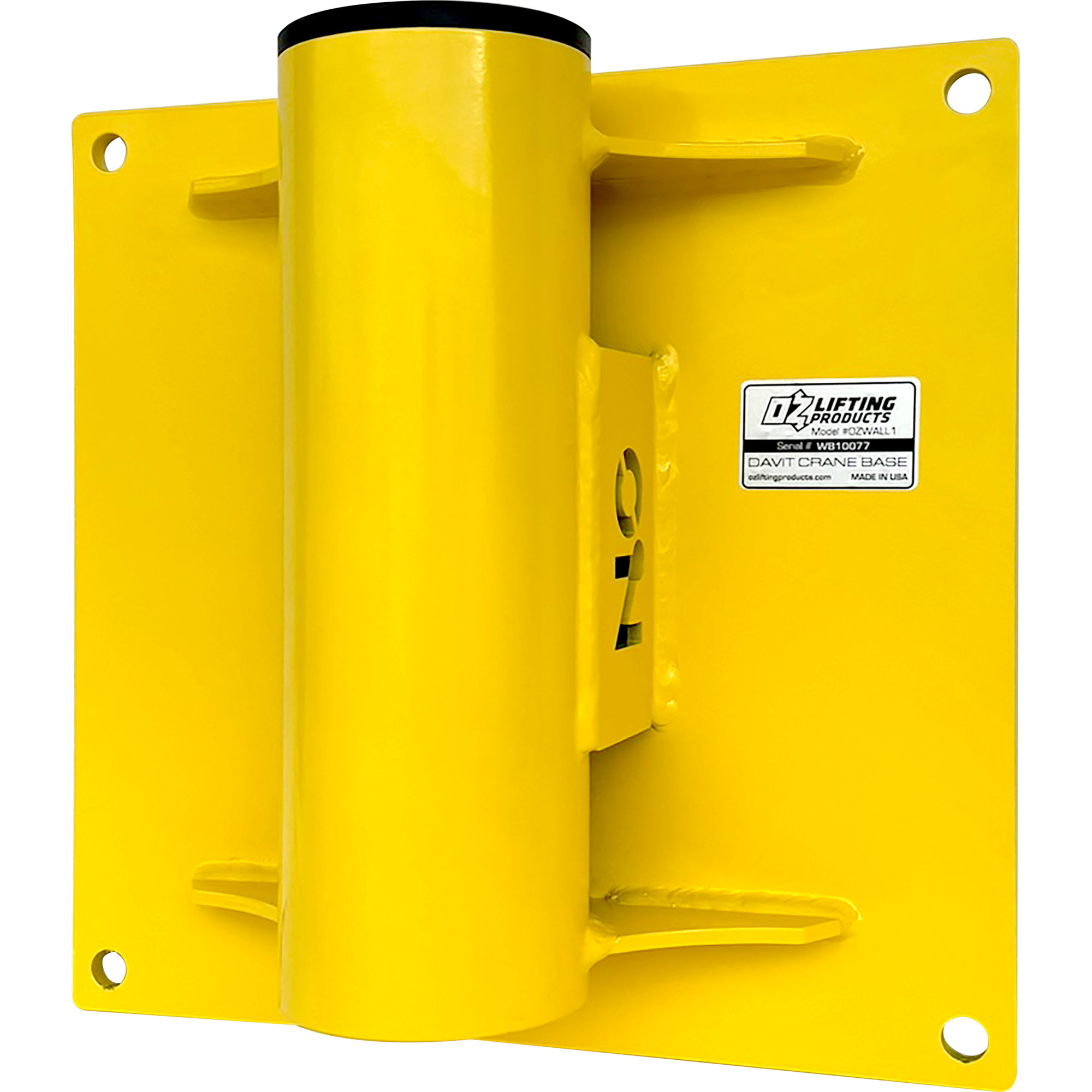OZ Lifting Products Wall Mount Base for OZ CompOZite Davit Cranes, Model# OZWALL1